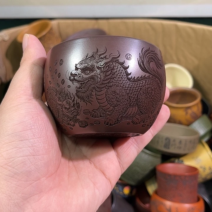 茶杯紫砂全手工紫砂主人杯