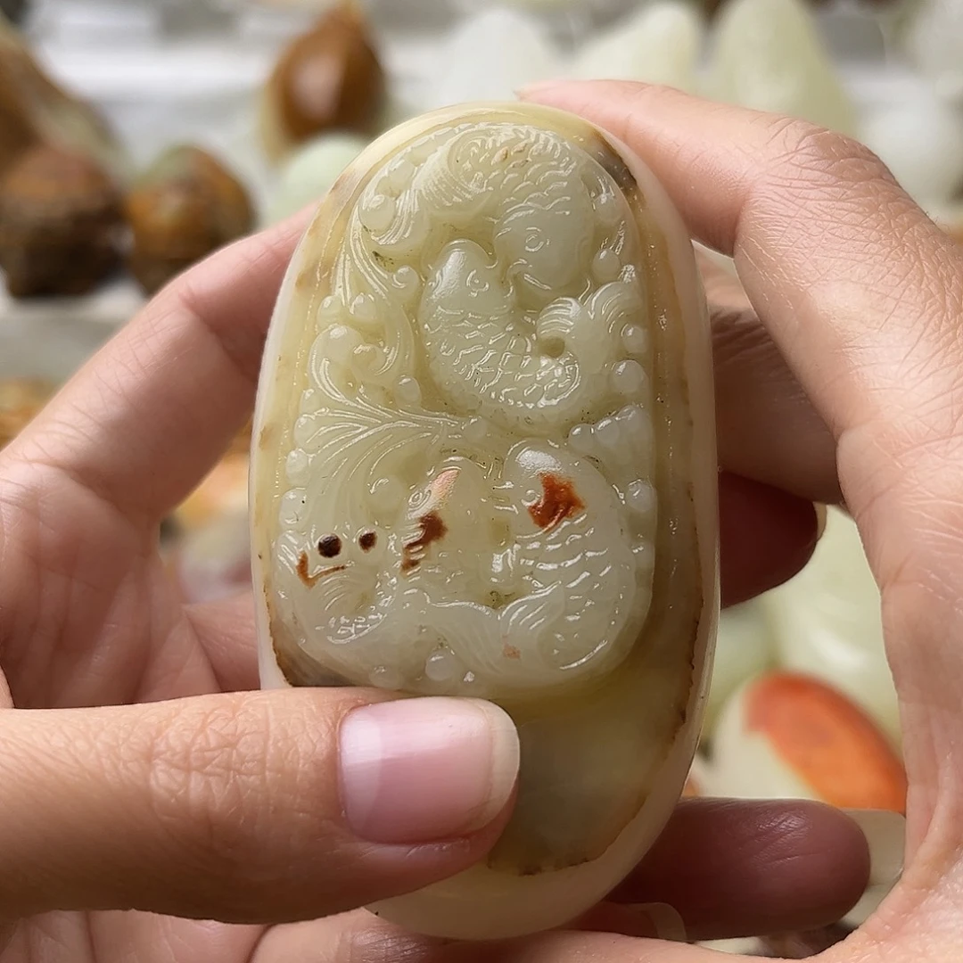 石材古青石不退换鱼