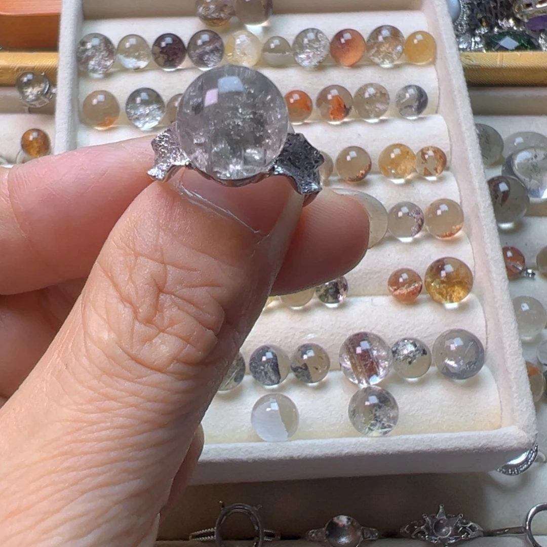 *****手链发晶银S800镀金镶嵌