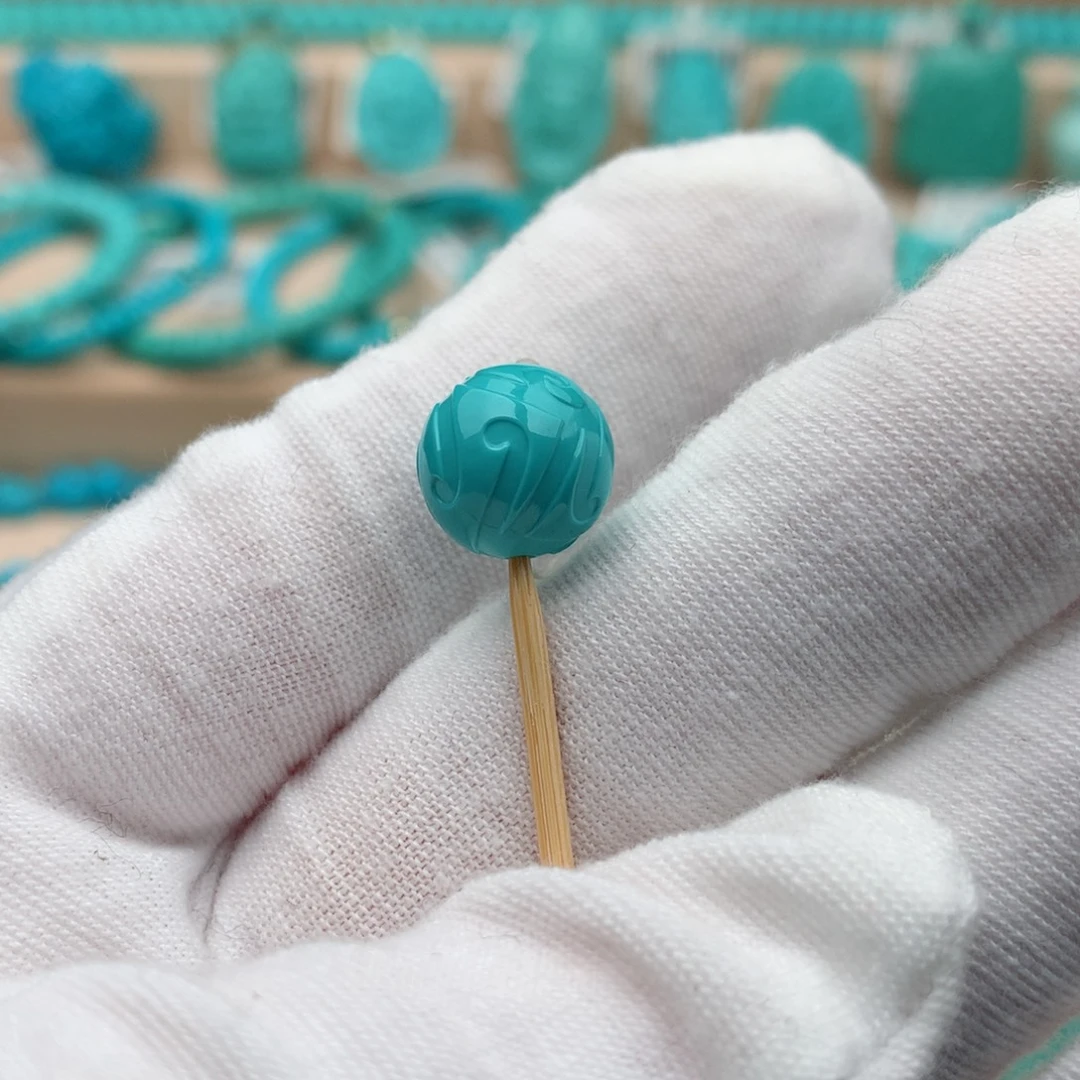 绿松石未镶嵌珠宝奇石11mm