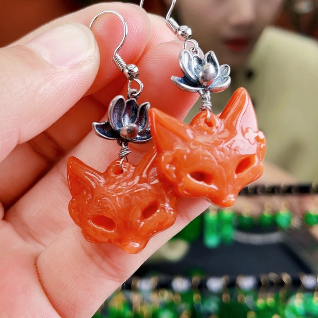 翡翠未镶嵌耳饰饰品