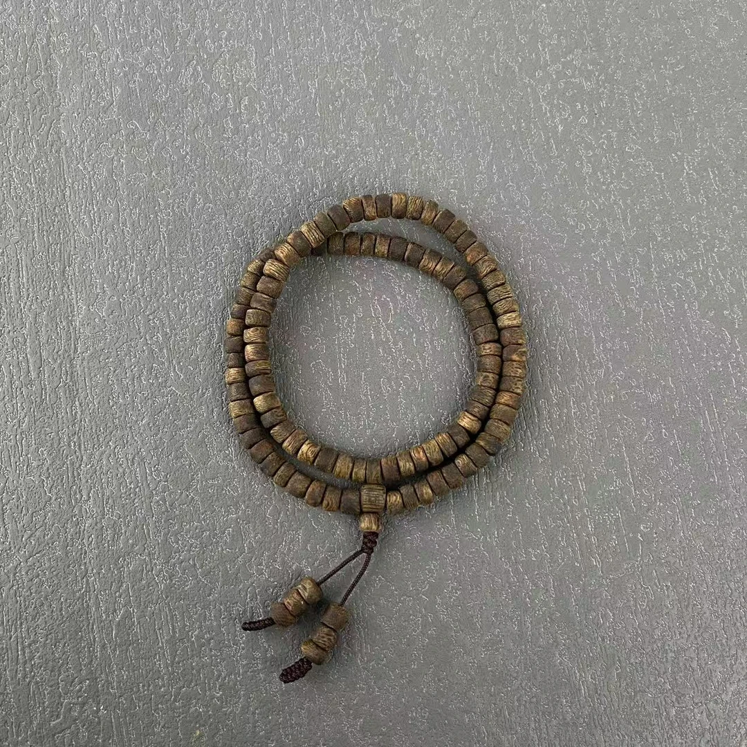 沉香手串【满结油乌身锁骨链】棋楠随形双圈一条 多样性发货（27）