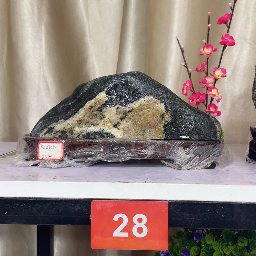 用***4石材靠山石平安石摆件