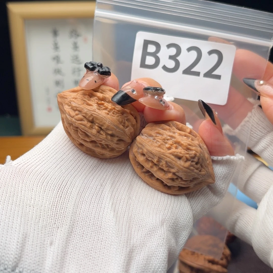 把件文玩核桃30瓷瓶鸭嘴b322