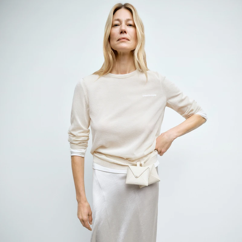 【商场同款】edition2025春新款后背绑结两件套针织衫#EBE1SWT003