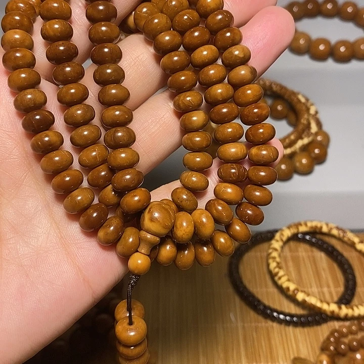 平***安菩提籽类库克6*9算盘珠手链