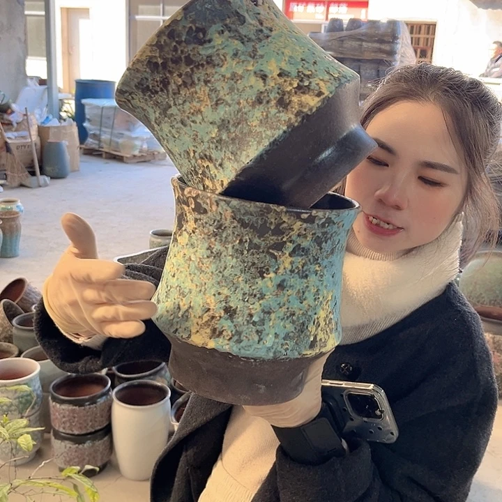 正品口19高21花盆……