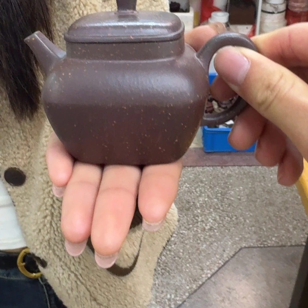 紫砂茶壶紫砂壶四方腰线200cc