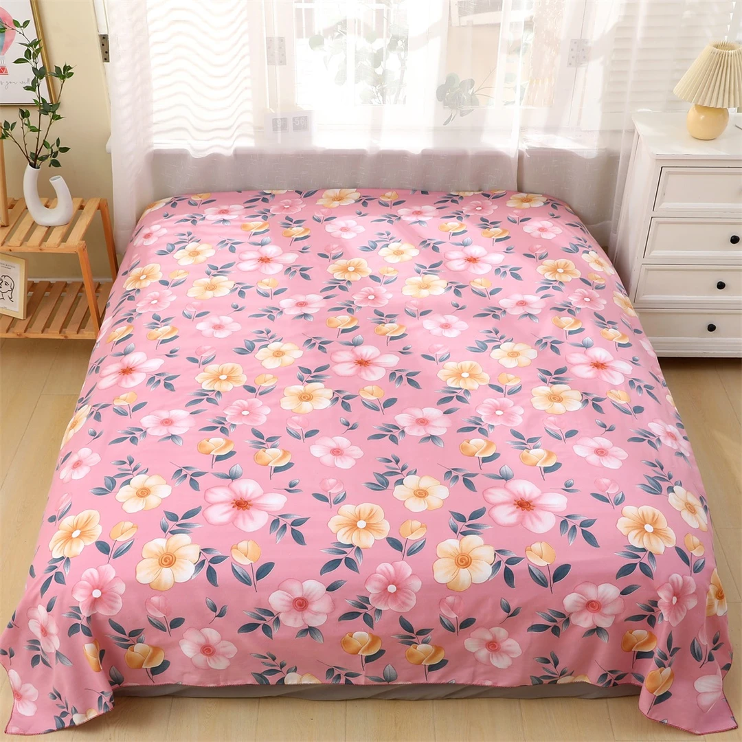 生姜暖绒床单2*2.3m双人床单柔软亲肤男女学生家用宿舍被单