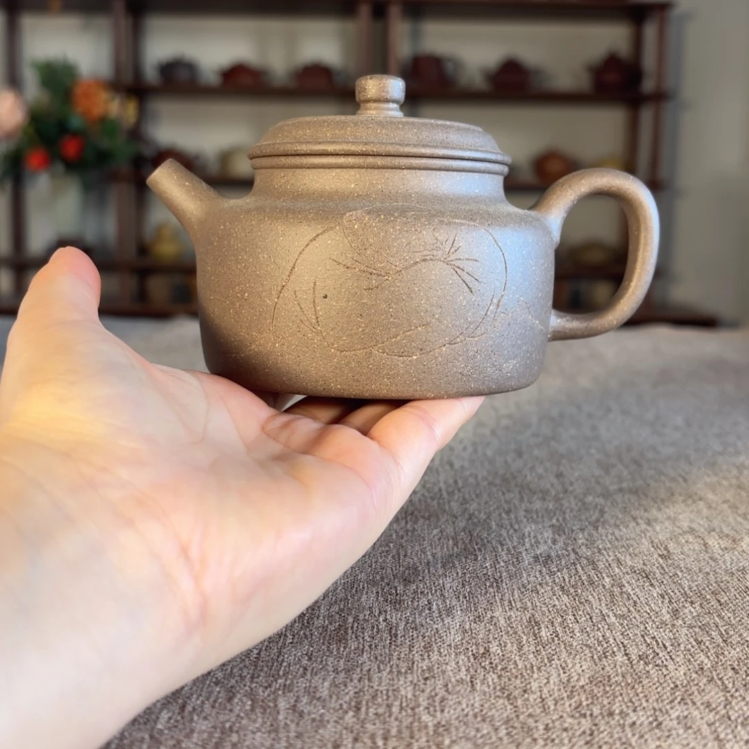 紫砂壶半手工青灰段德钟240CC