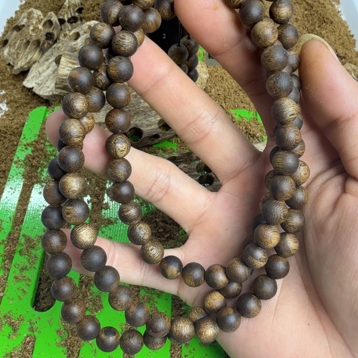 品***生手串沉香奇楠沉香手串0.8规格27克➕