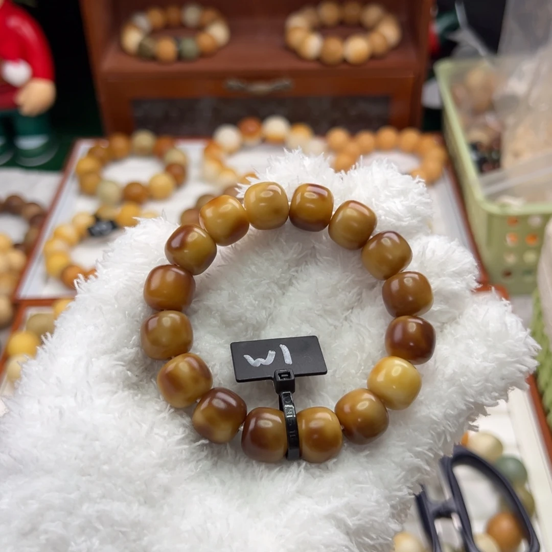 菩提根/象牙果手串卡14桶珠微瑕1