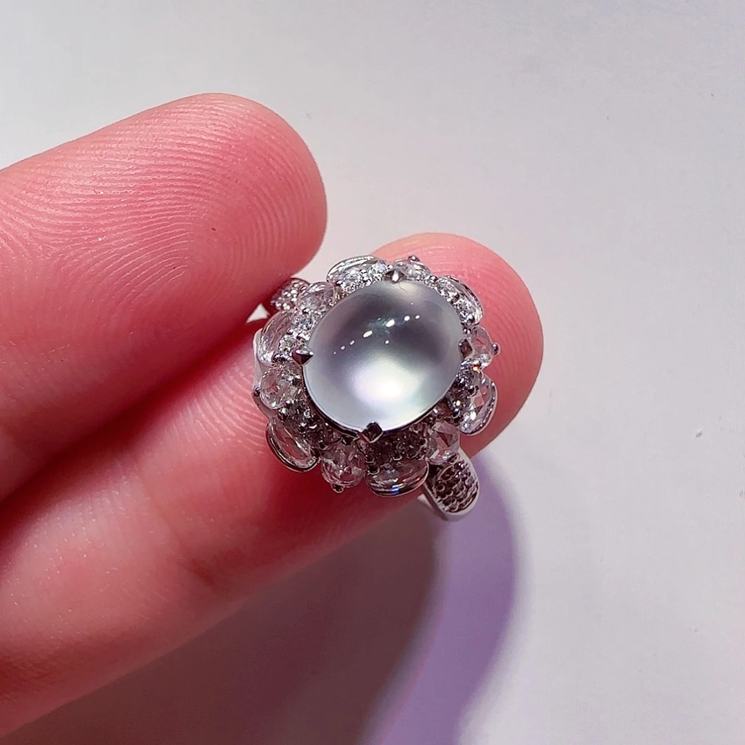 翡翠18K金镶嵌戒指戒指