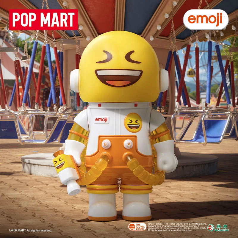 泡泡玛特MEGA SPACE MOLLY 100% × emoji？ 系列盲盒手办