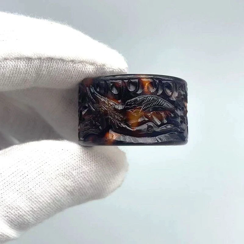 大西洋满花纹雕刻件banzhi创意饰品