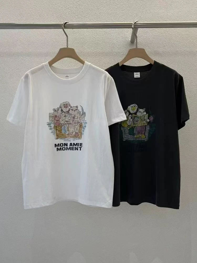 东大门AB看书猫短袖T恤