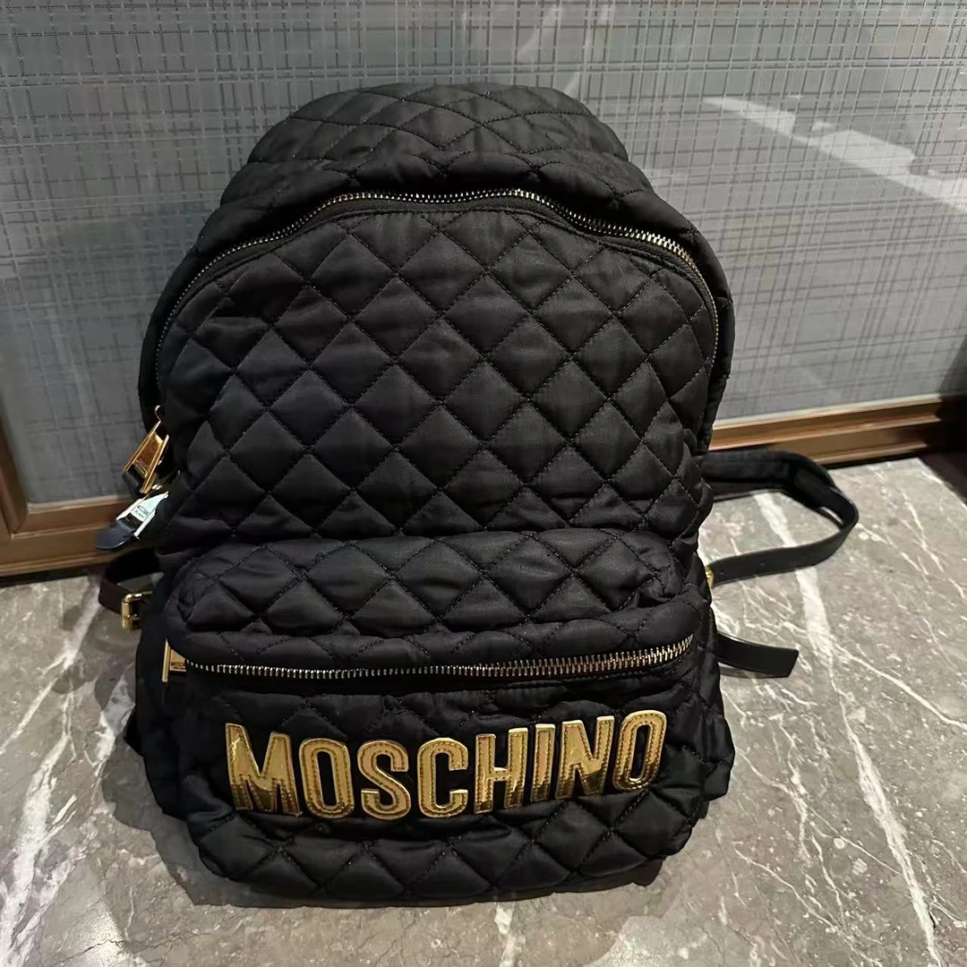 95新 Moschino/莫斯奇诺 乱乱子中古/双肩包/112593