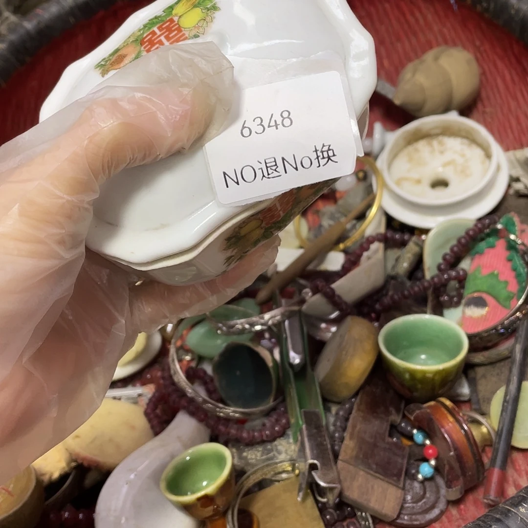 淡***然瓷片6348号工艺品