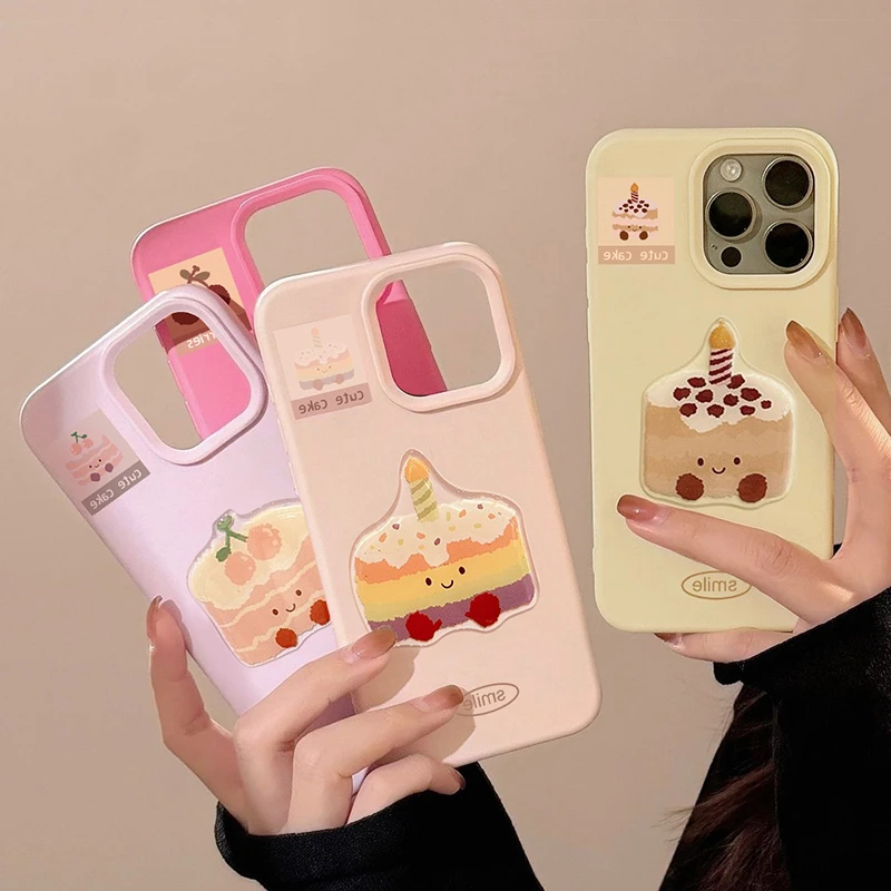 可爱ins甜品蛋糕适用iPhone15promax手机壳苹果16新款14/13/1211