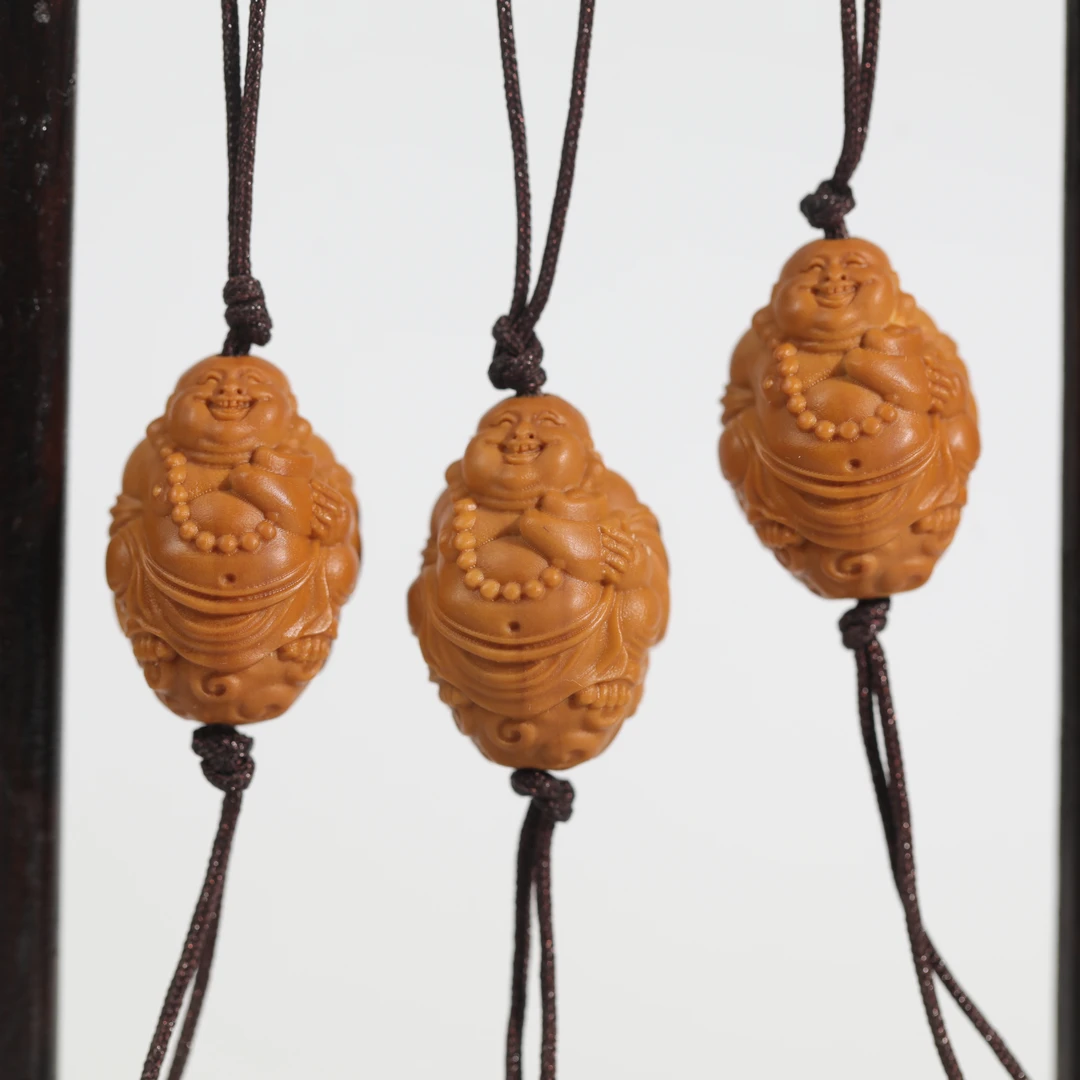 橄榄核元宝弥勒挂件约24x16.5mm左右（多样性发货发其一）S0314-02