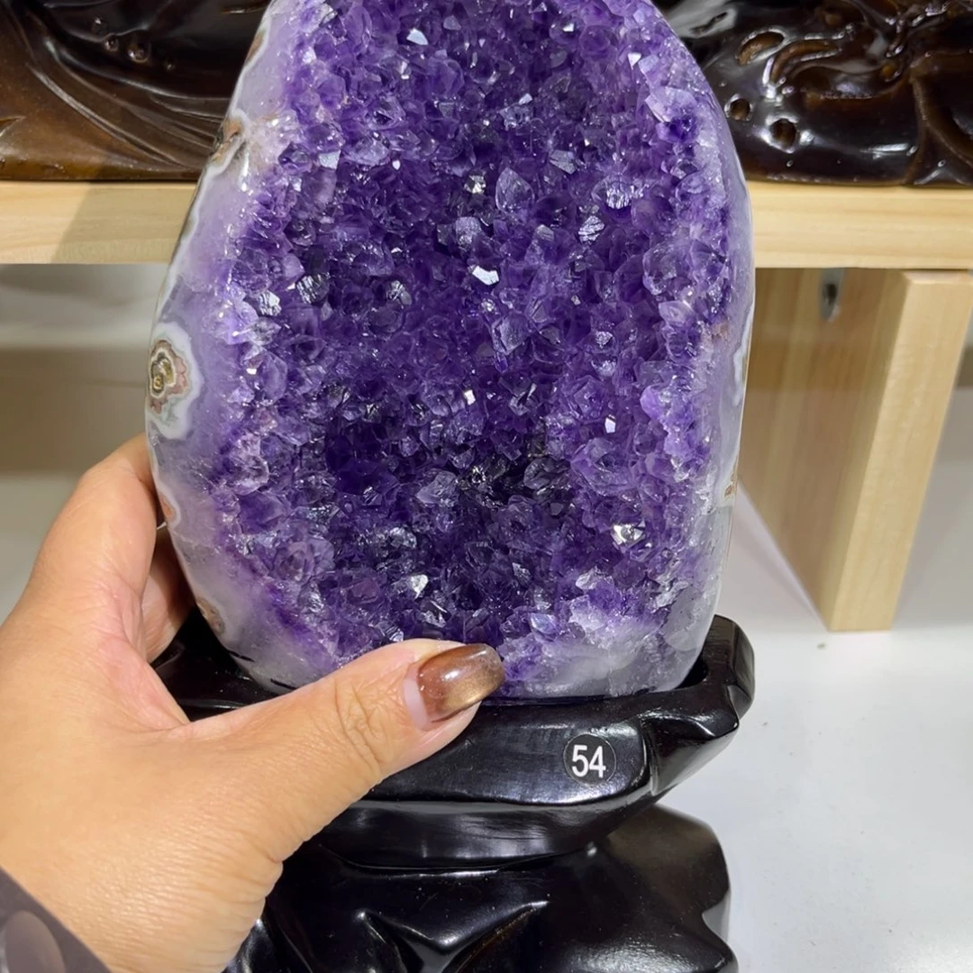 紫晶摆件未镶嵌水晶