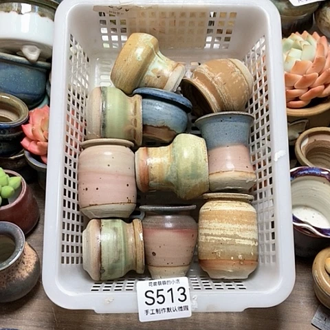 紫砂花盆赖*蛇513微瑕品口径3到4左右