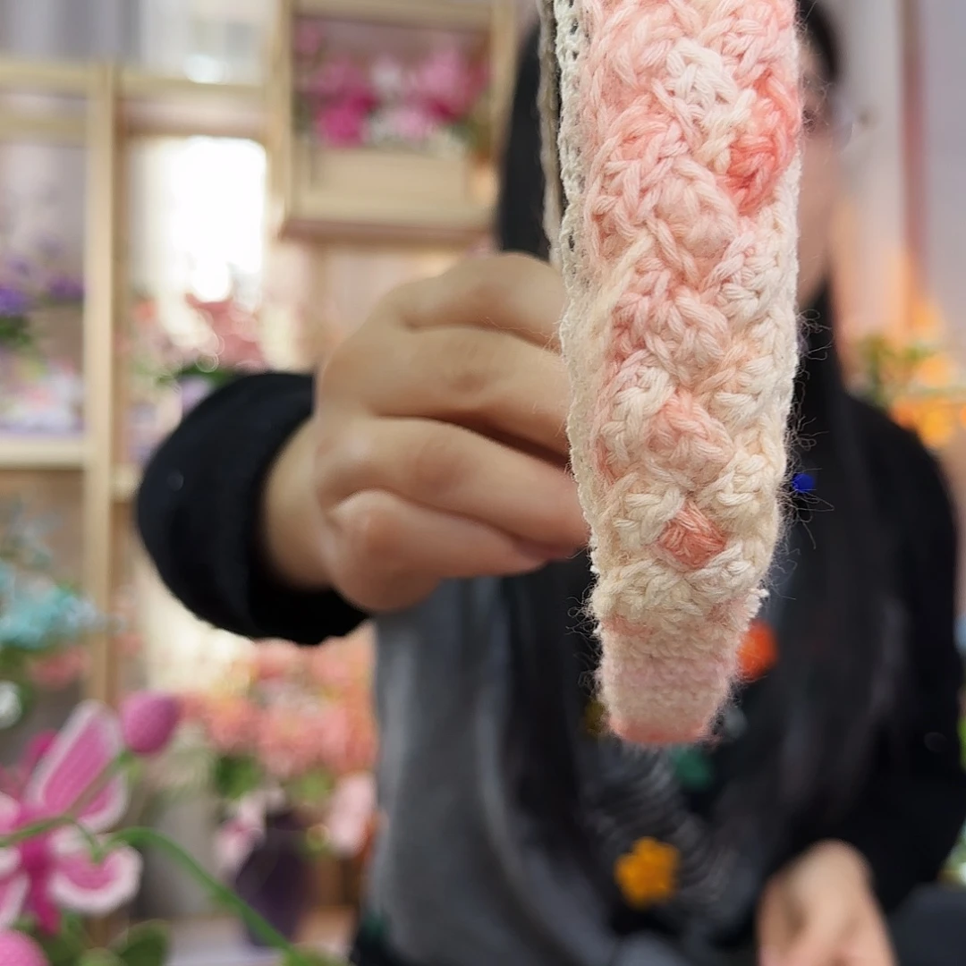 纯手工钩织钩织发圈