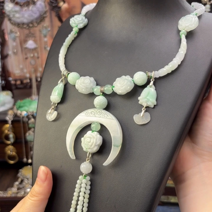 翡翠未镶嵌项链翡翠项链