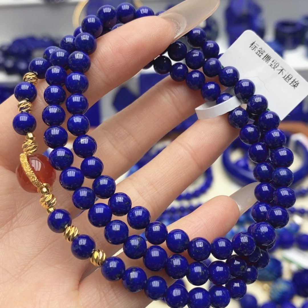 青金石未镶嵌手链5➕