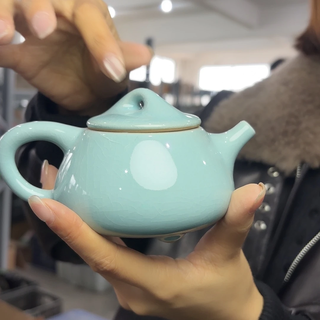 龙泉云间青瓷小米茶器