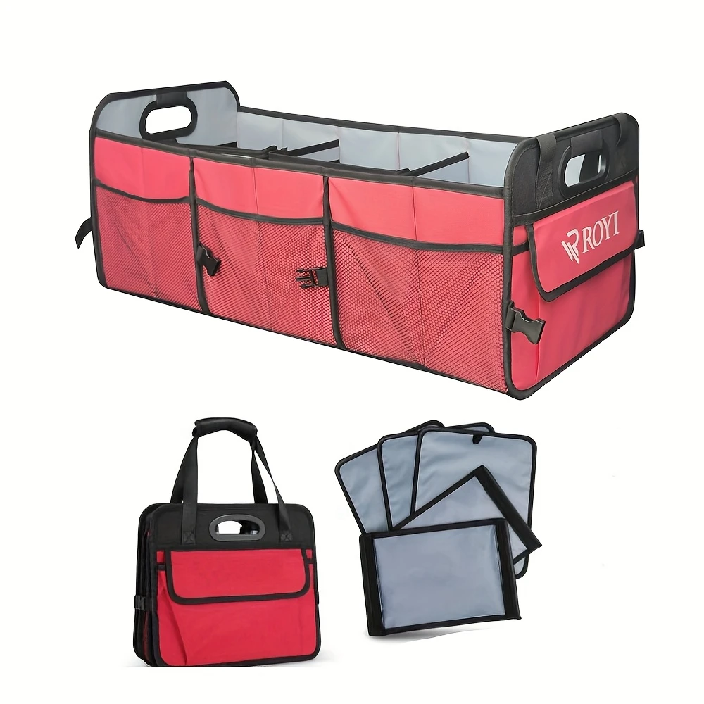 汽车后备箱收纳箱可折叠车载收纳盒尾箱车用户外露营储物用品