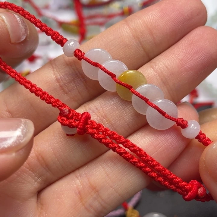 翡翠未镶嵌手绳脚链