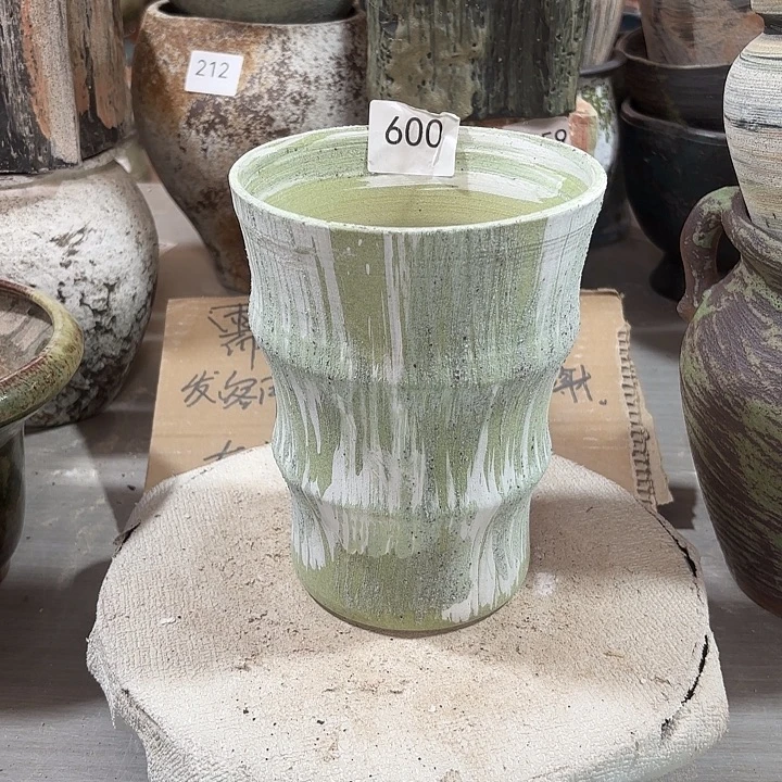 陶摆件高18，口13，有孔，600