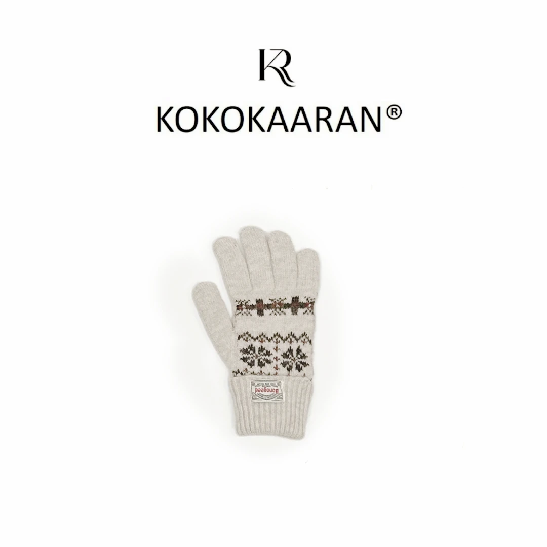kokokaaran/可可咔伦 费尔岛提花手套 SH250750