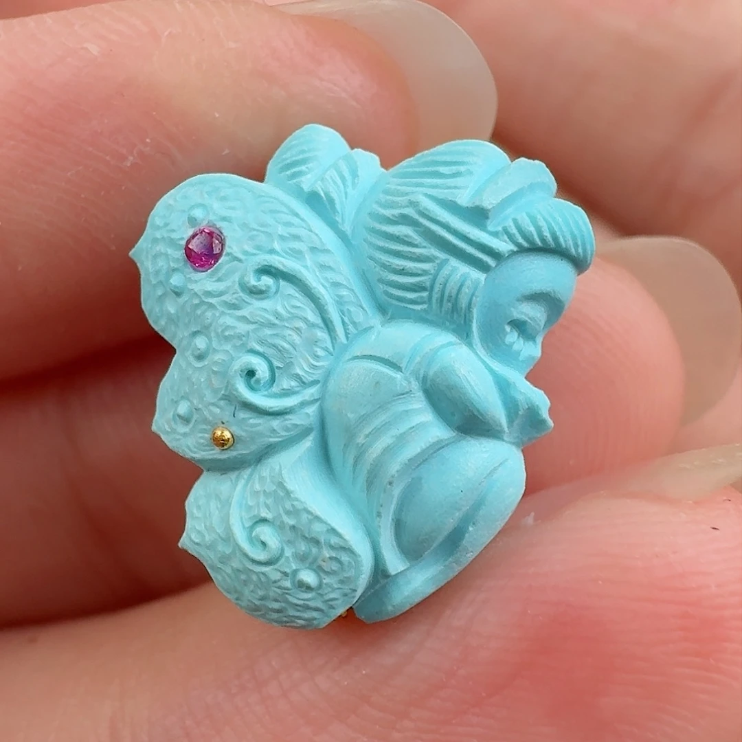 绿松石珠宝奇石未镶嵌