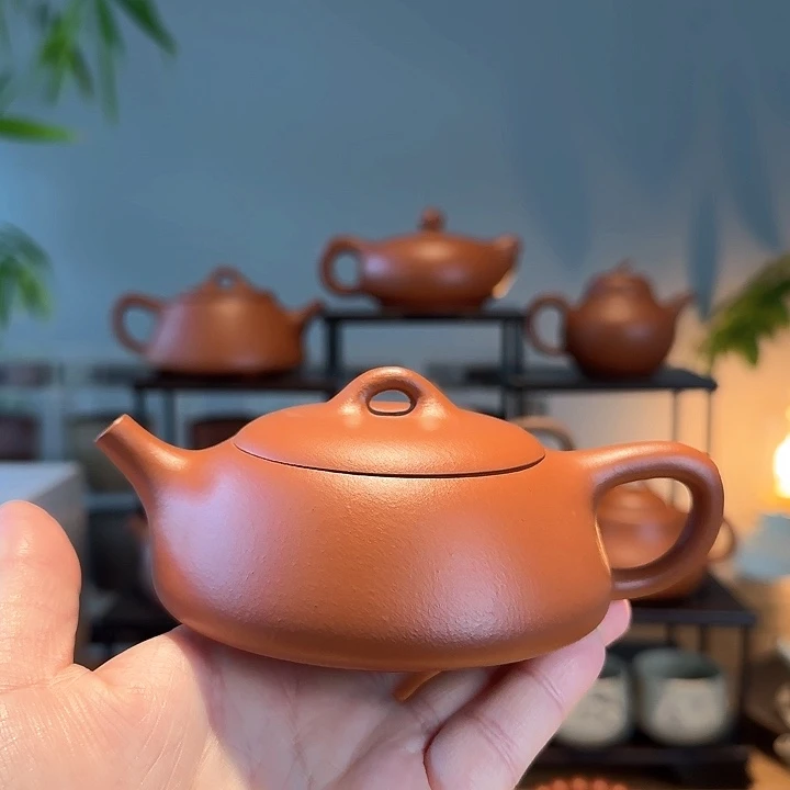 茶叶罐紫砂新工石瓢朱泥➕2019年荒野寿眉1斤