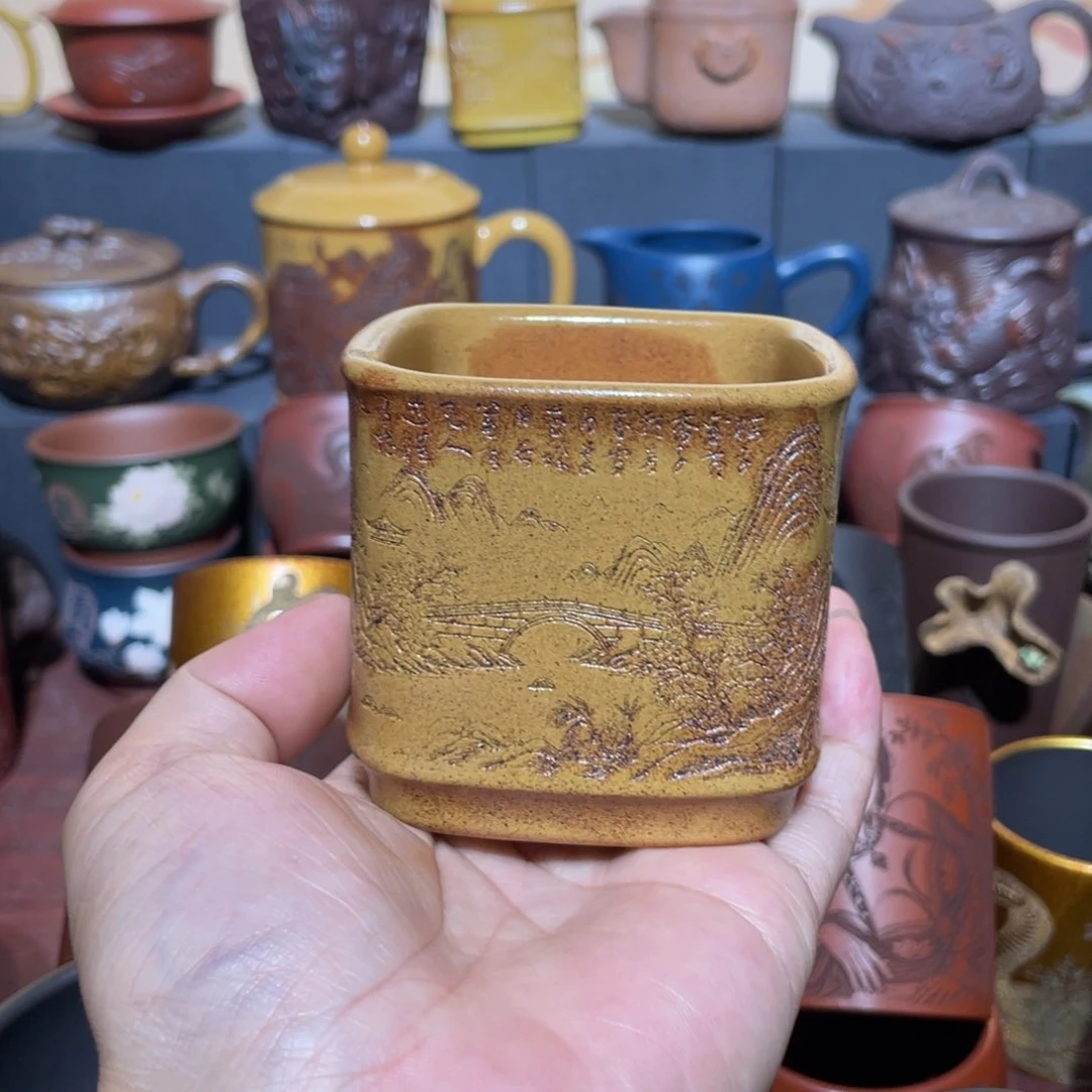 原矿紫砂手工主人杯