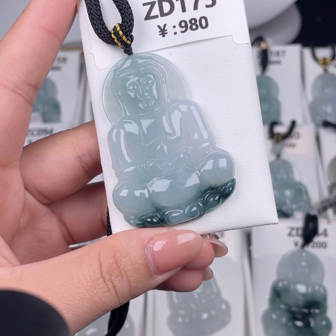 翡翠未镶嵌颈饰zd175