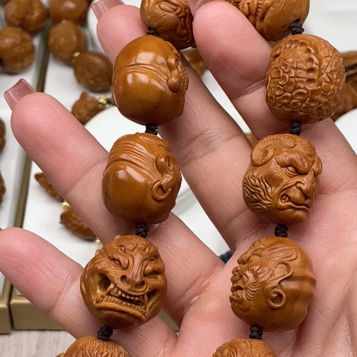 橄榄核手串/手链橄榄核雕工艺