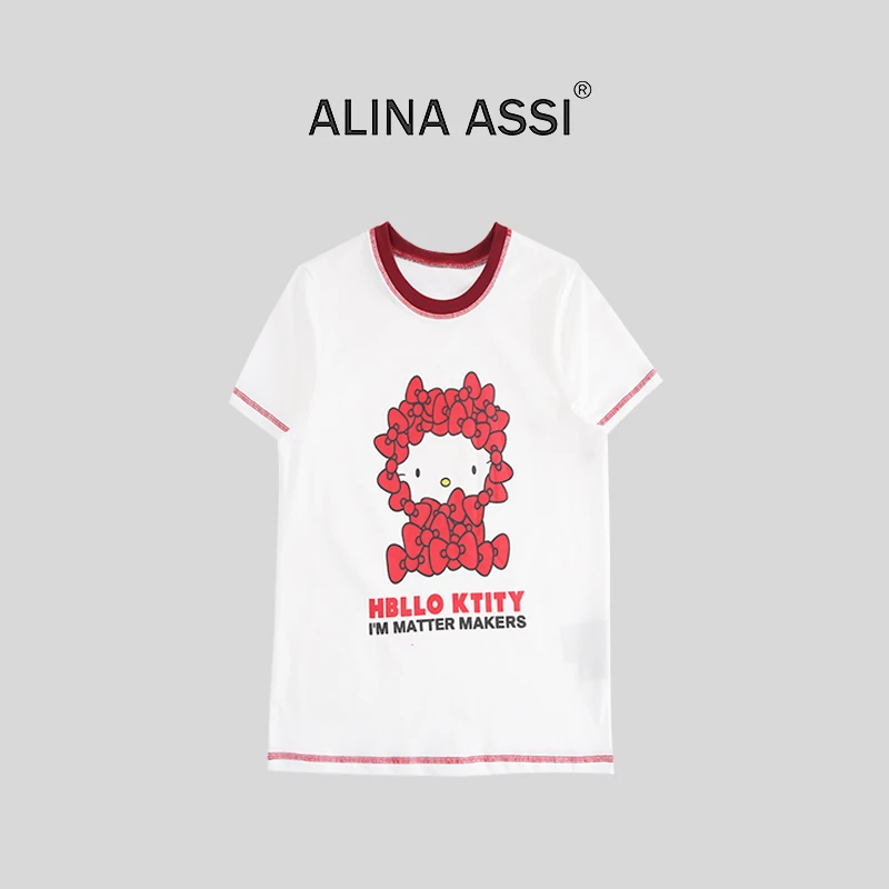 【糯米姐】2025春夏新款百搭时尚T恤简约显瘦短袖上衣YMK669