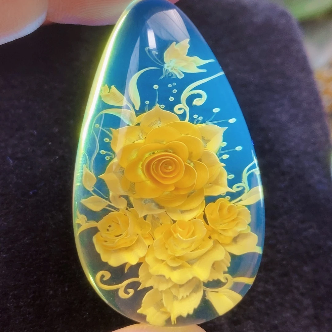 【闪购商品】金珀吊坠(不含链)未镶嵌