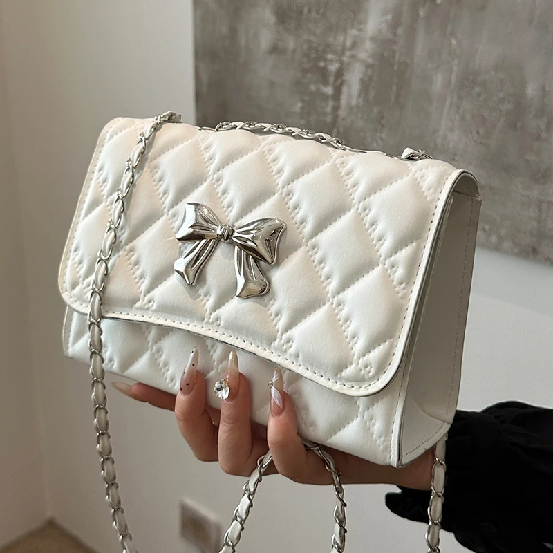 高级感时尚菱格链条包包2025爆款时尚爆款链条包ins小众斜挎包JY