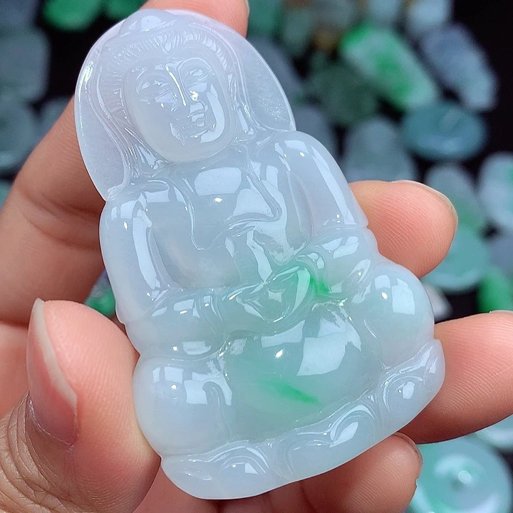 翡翠颈饰未镶嵌天然A货