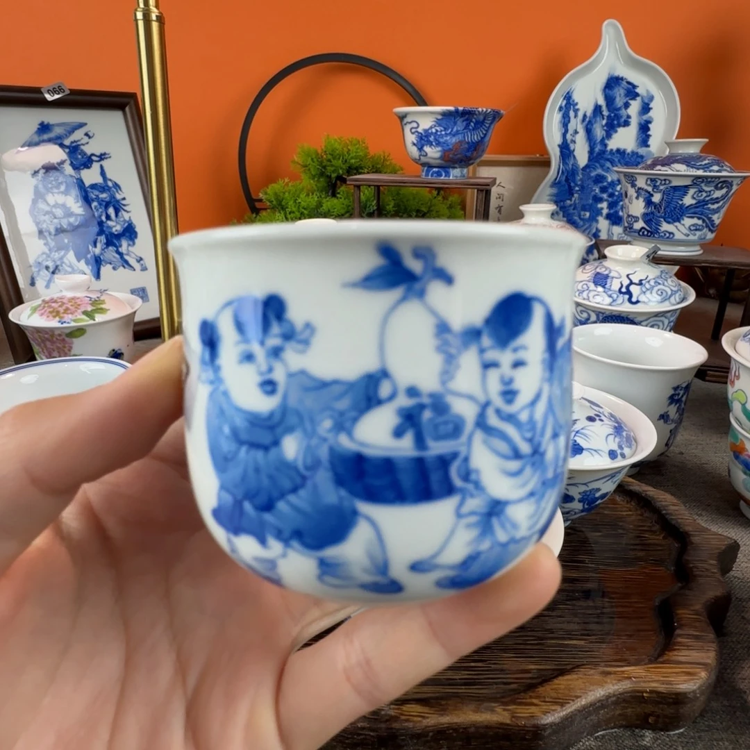 瓷片景德镇手绘青花瓷器437