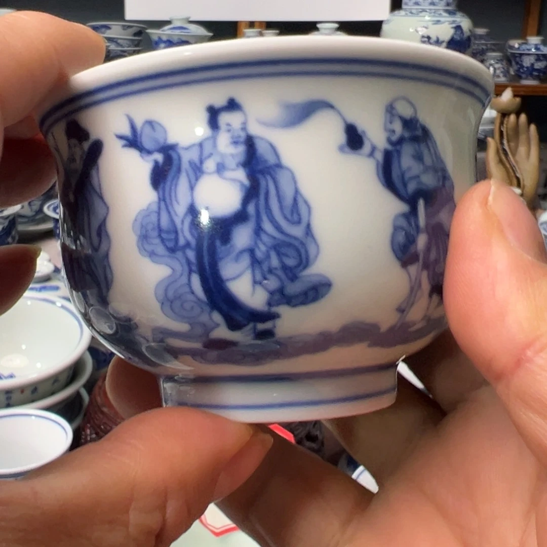 摆件帆景德镇青花瓷器