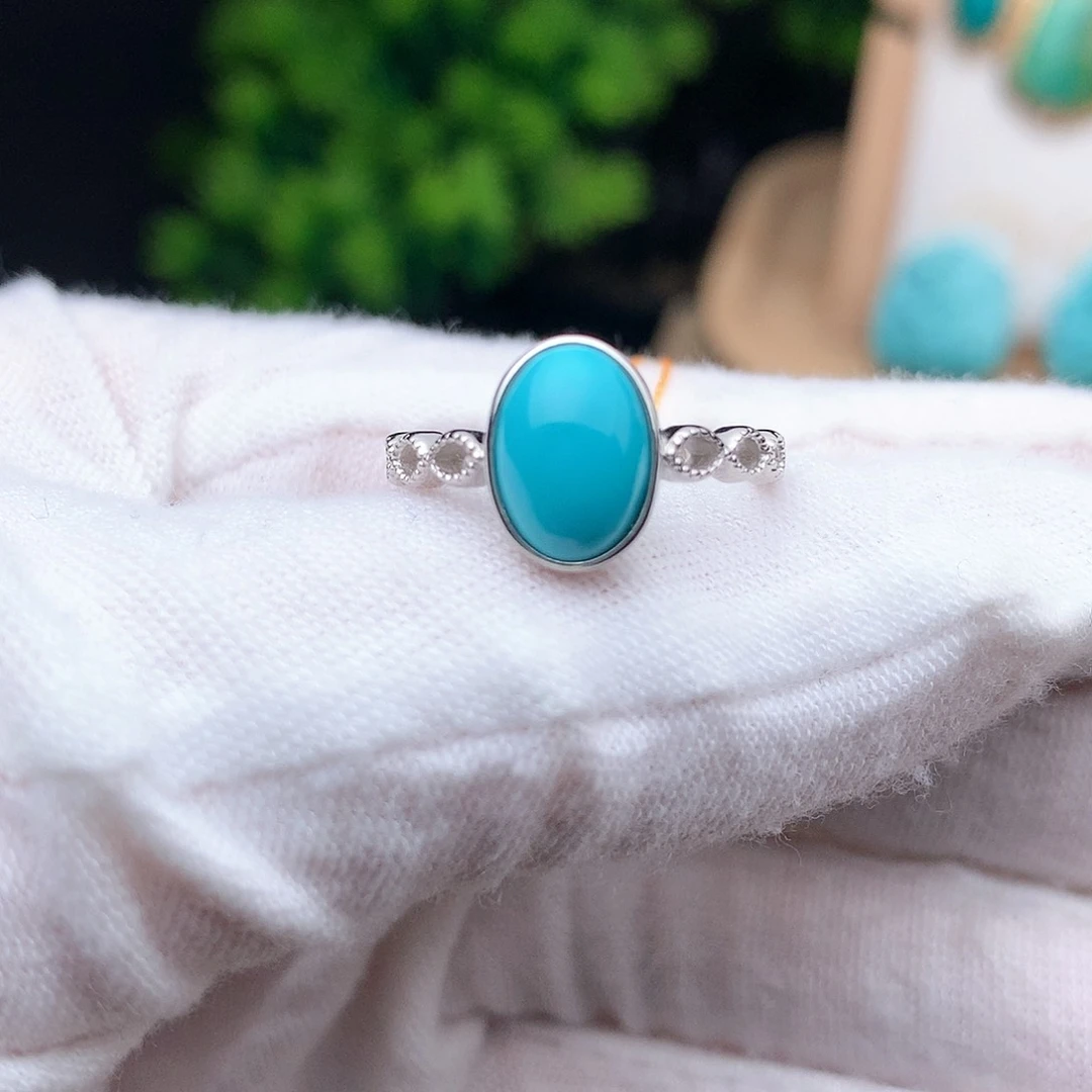 绿松石珠宝奇石银S925镶嵌