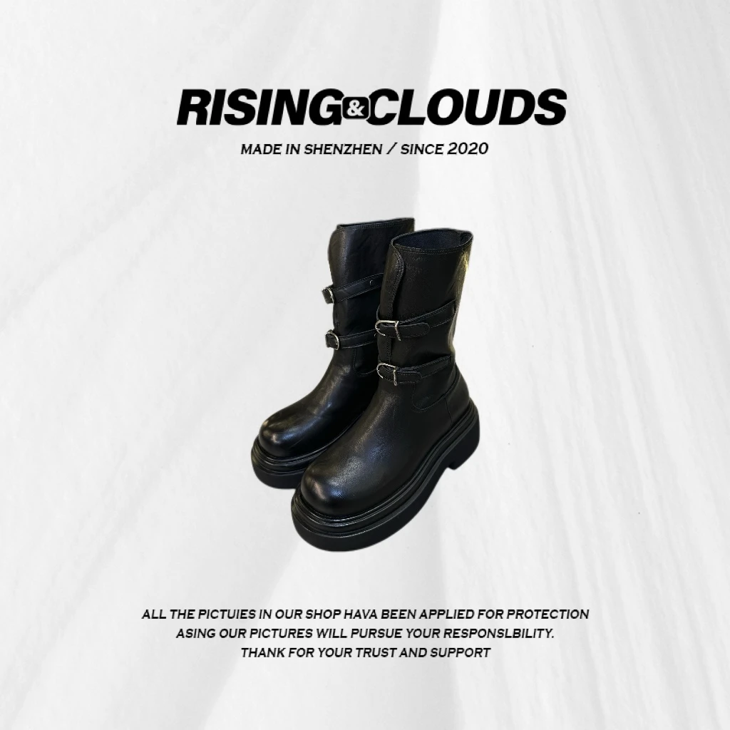 【小云姐】显瘦百搭舒适休闲机车靴120437