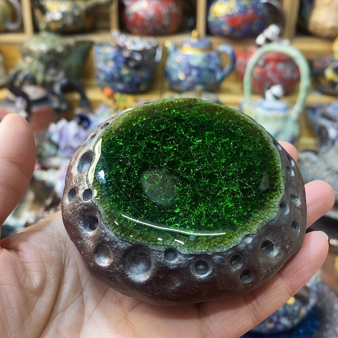 粗陶柴烧志野茶器