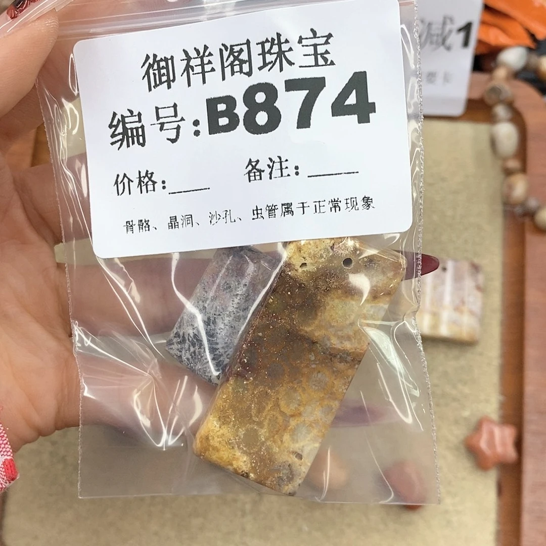 硅化珊瑚（珊瑚玉）颈饰未镶嵌一****~