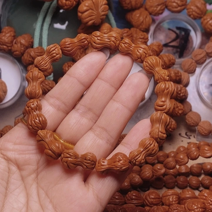 手串文玩核桃龙纹桃核
